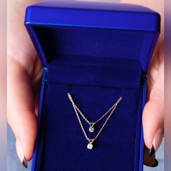 2 ct Lab‑Grown Diamond Solitaire Pendant in 14K Yellow Gold - Picture 8 of 8